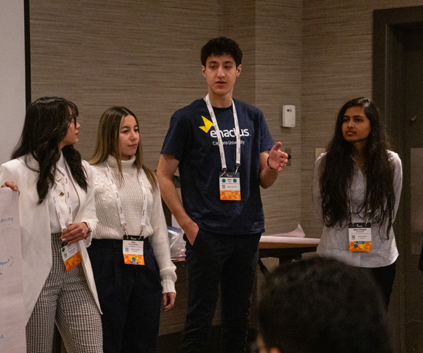 Students presenting